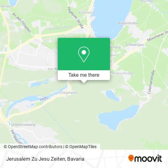 Карта Jerusalem Zu Jesu Zeiten