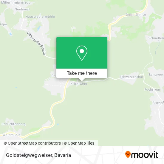 Карта Goldsteigwegweiser