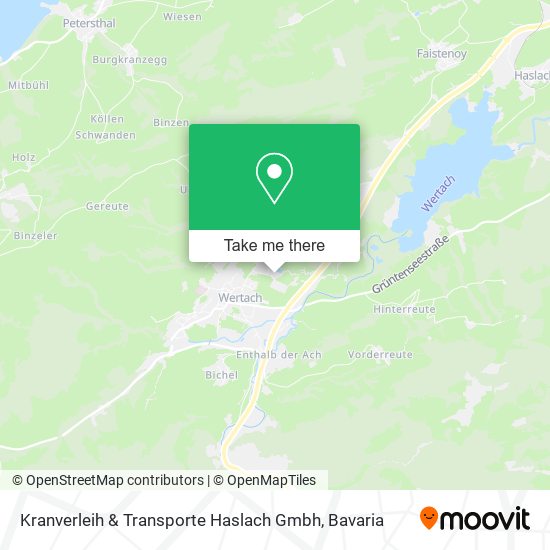 Kranverleih & Transporte Haslach Gmbh map