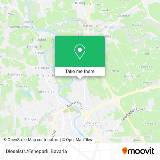 Карта Dieselstr./Fenepark