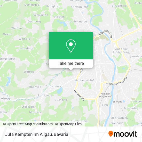 Jufa Kempten Im Allgäu map