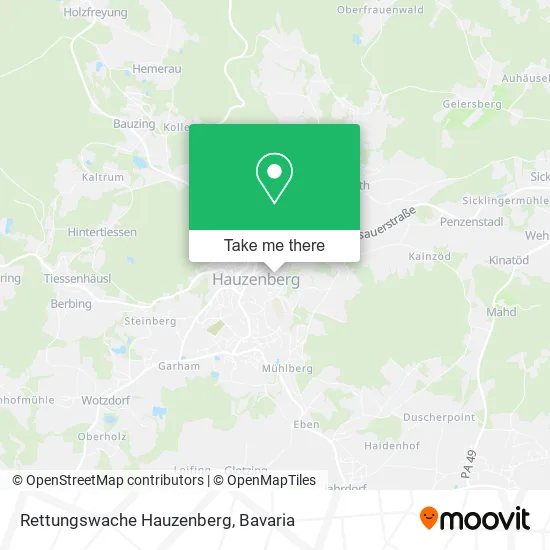 Карта Rettungswache Hauzenberg