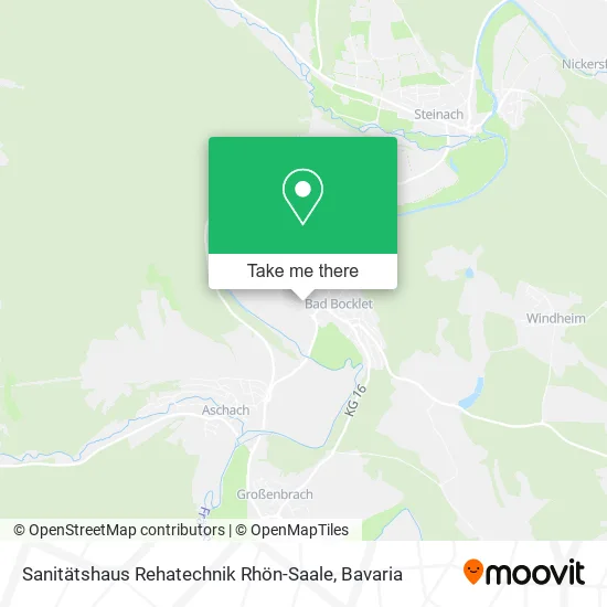 Карта Sanitätshaus Rehatechnik Rhön-Saale
