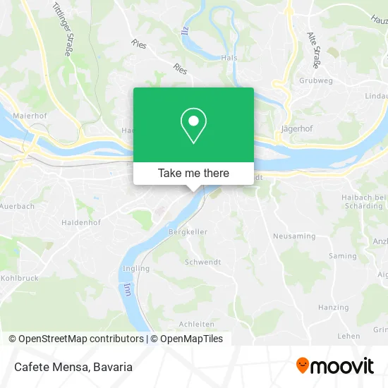 Карта Cafete Mensa
