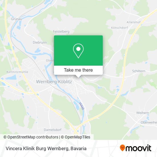 Vincera Klinik Burg Wernberg map