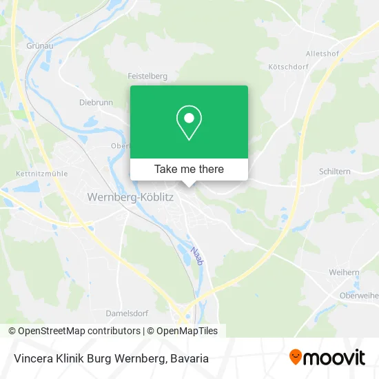Карта Vincera Klinik Burg Wernberg