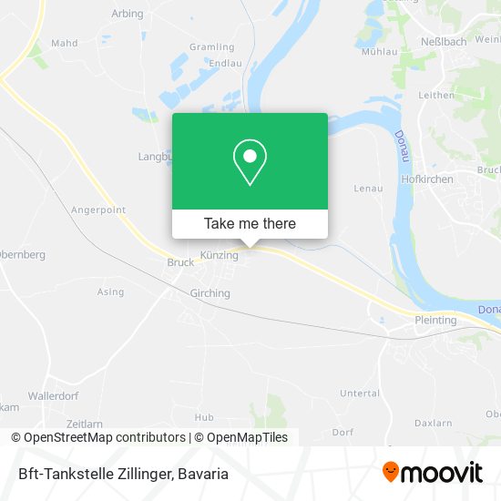 Карта Bft-Tankstelle Zillinger