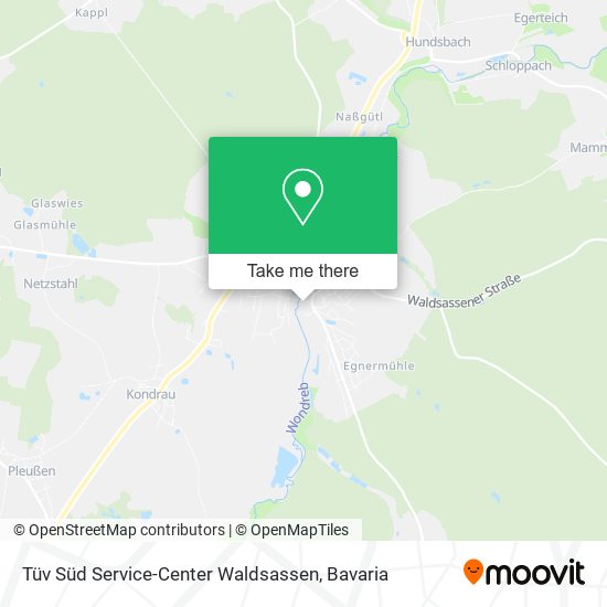 Tüv Süd Service-Center Waldsassen map