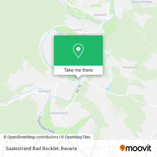 Карта Saalestrand Bad Bocklet
