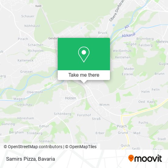 Samirs Pizza map