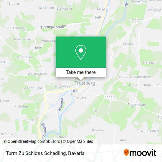 Turm Zu Schloss Schedling map