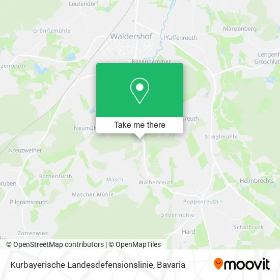 Карта Kurbayerische Landesdefensionslinie