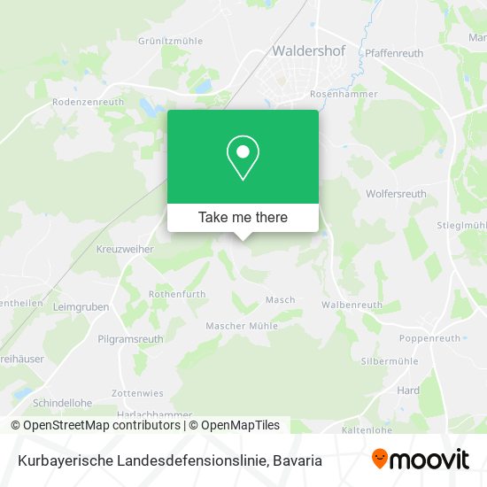 Kurbayerische Landesdefensionslinie map
