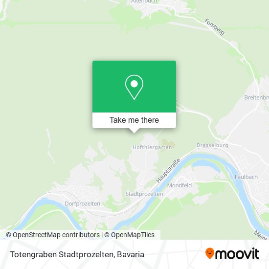 Totengraben Stadtprozelten map