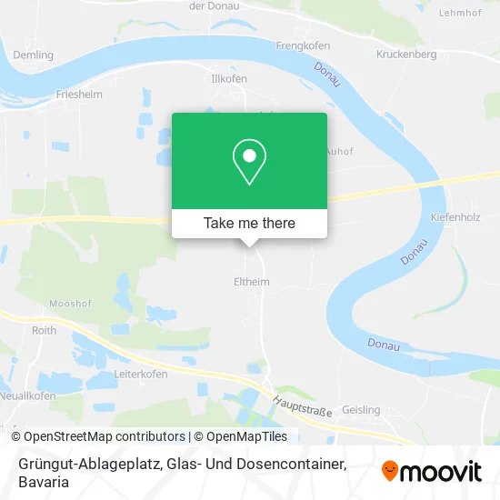 Карта Grüngut-Ablageplatz, Glas- Und Dosencontainer