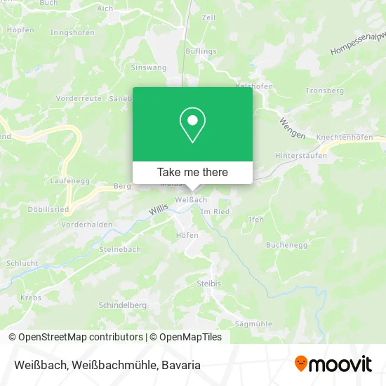 Карта Weißbach, Weißbachmühle