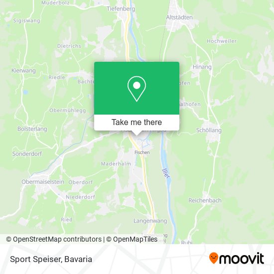 Sport Speiser map