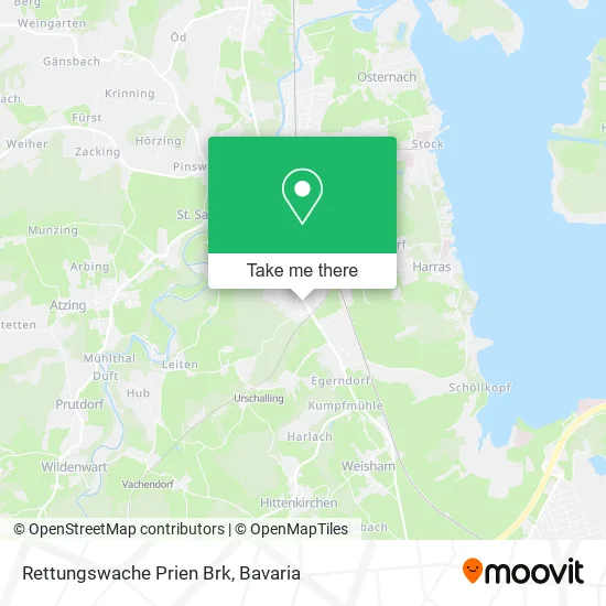 Карта Rettungswache Prien Brk