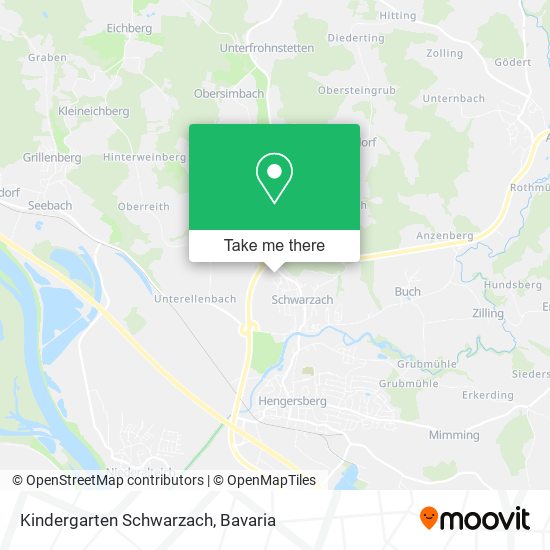 Kindergarten Schwarzach map