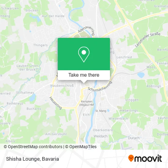 Карта Shisha Lounge