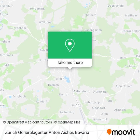 Zurich Generalagentur Anton Aicher map