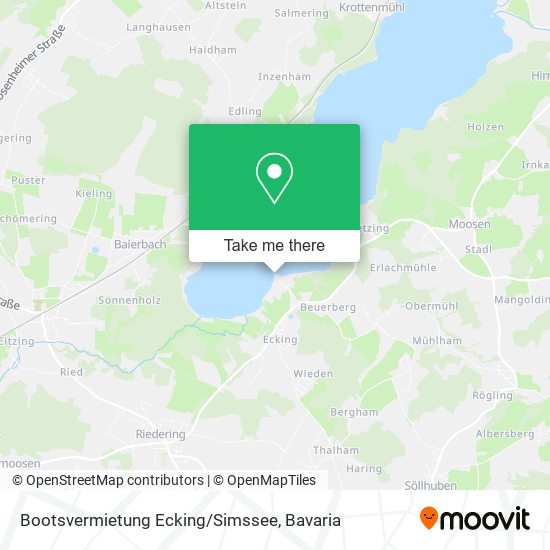 Bootsvermietung Ecking/Simssee map