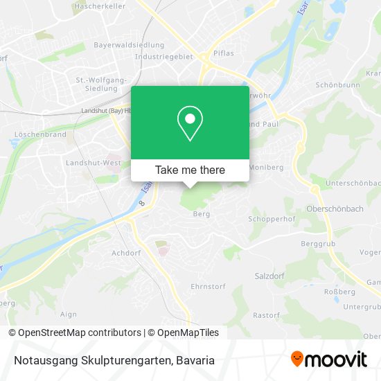 Notausgang Skulpturengarten map