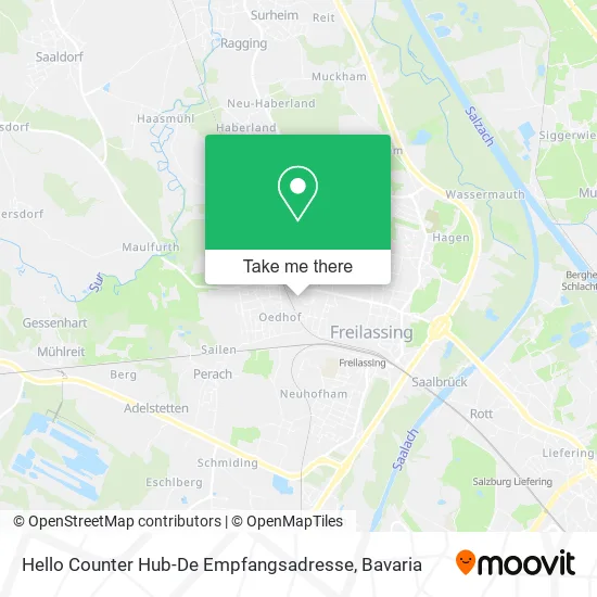 Карта Hello Counter Hub-De Empfangsadresse