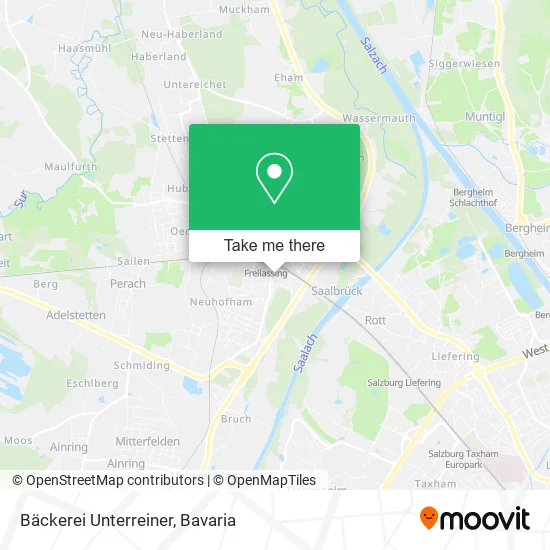 Карта Bäckerei Unterreiner