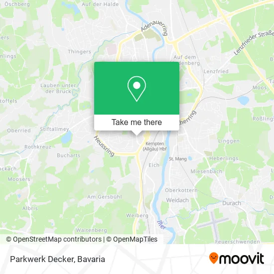 Карта Parkwerk Decker