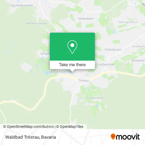 Карта Waldbad Tröstau