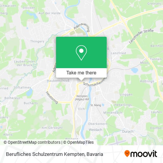 Berufliches Schulzentrum Kempten map
