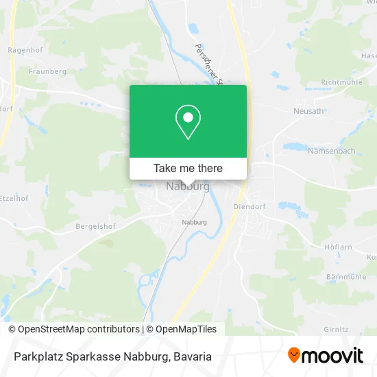 Карта Parkplatz Sparkasse Nabburg