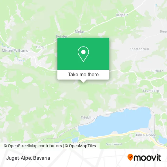 Карта Juget-Alpe