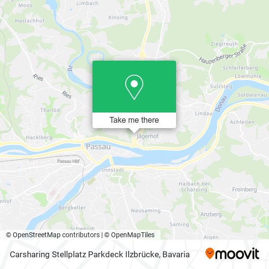 Carsharing Stellplatz Parkdeck Ilzbrücke map