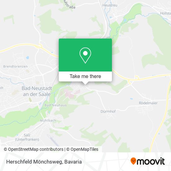 Herschfeld Mönchsweg map