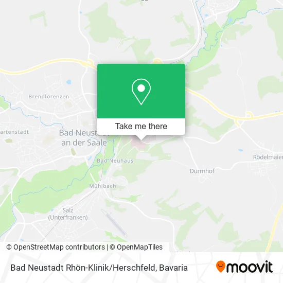 Карта Bad Neustadt Rhön-Klinik / Herschfeld
