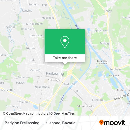 Badylon Freilassing - Hallenbad map