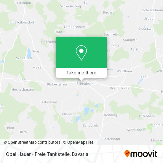 Карта Opel Hauer - Freie Tankstelle
