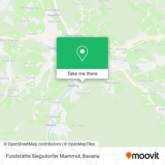 Fundstätte Siegsdorfer Mammut map