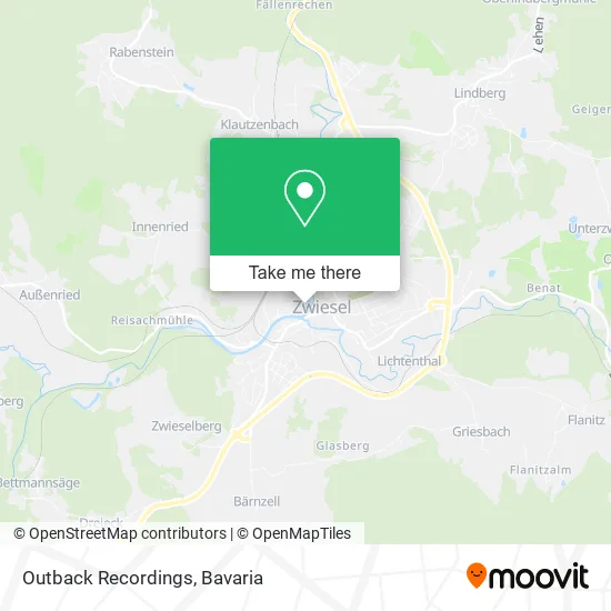 Карта Outback Recordings