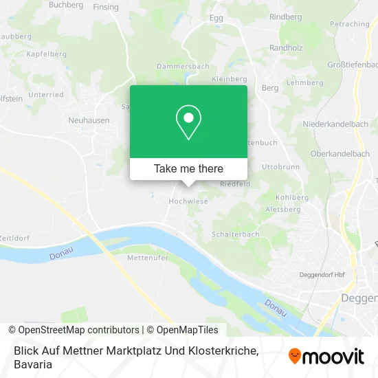 Карта Blick Auf Mettner Marktplatz Und Klosterkriche