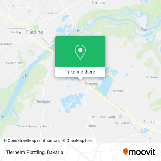 Карта Tierheim Plattling
