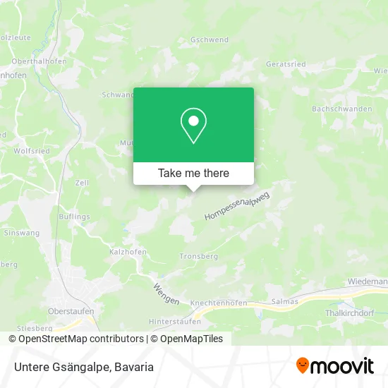 Карта Untere Gsängalpe