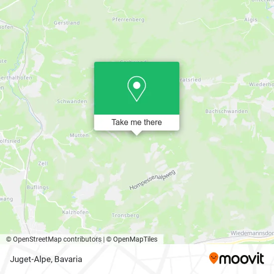 Карта Juget-Alpe