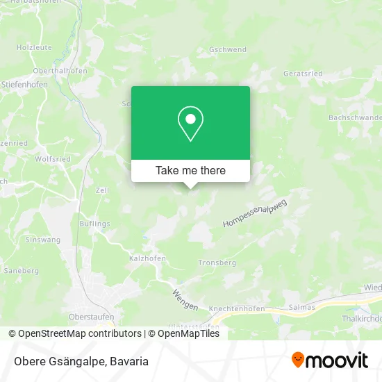 Карта Obere Gsängalpe