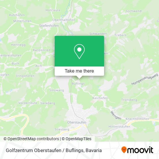 Карта Golfzentrum Oberstaufen / Buflings