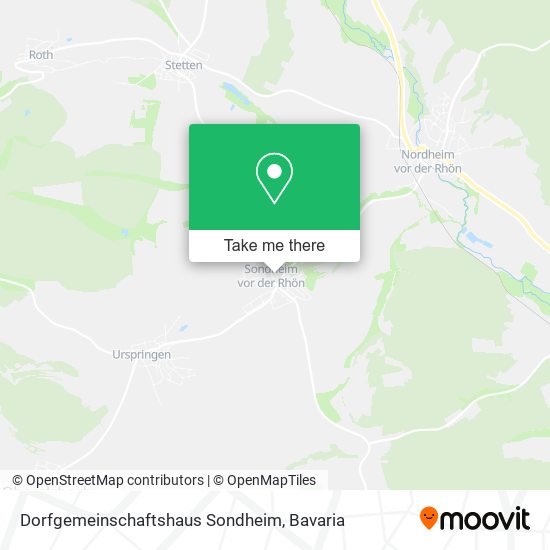 Dorfgemeinschaftshaus Sondheim map