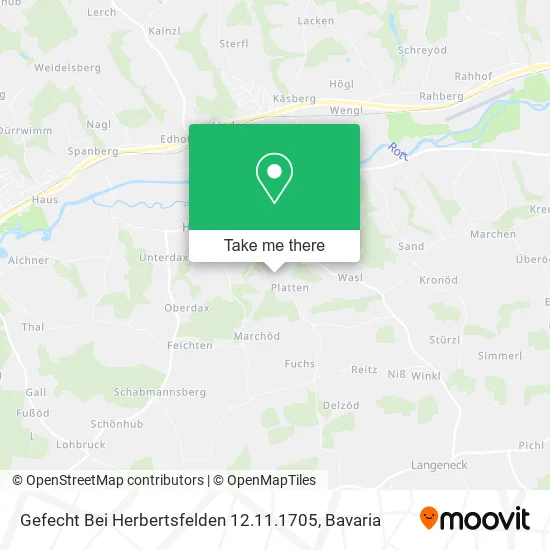 Карта Gefecht Bei Herbertsfelden 12.11.1705