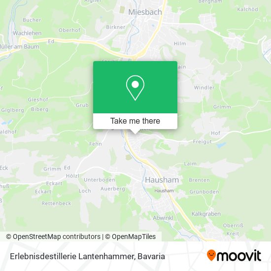 Erlebnisdestillerie Lantenhammer map
